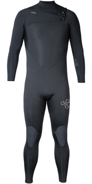 2026 Xcel Mens Axis 4/3mm Chest Zip Wetsuit ME43ZAX5 - Black